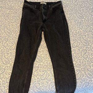 Abercrombie & Fitch Black High-Rise Skinny Jeans